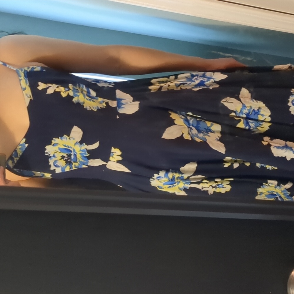 Old Navy spaghetti strap dress flowers